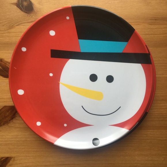Snow Men Plate Set - Picture 2 of 2